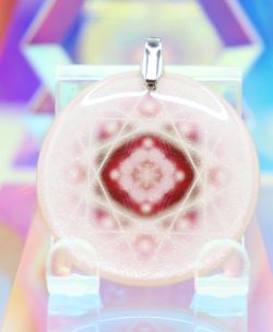 The Pink Rose Star Quantum Pendant! ( Mini )