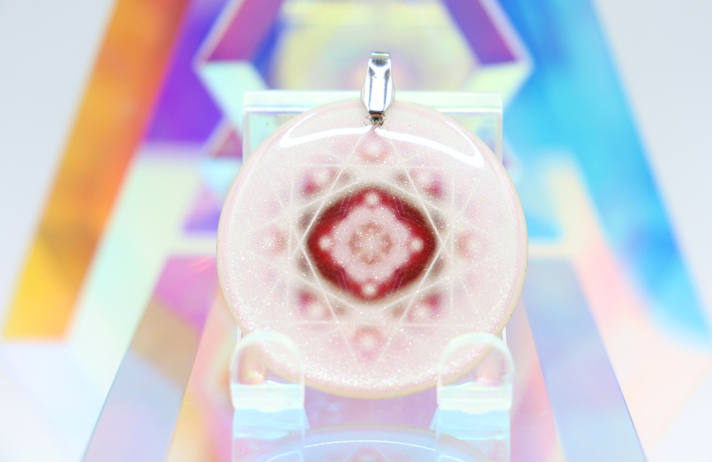 The Pink Rose Star Quantum Pendant! ( Mini )